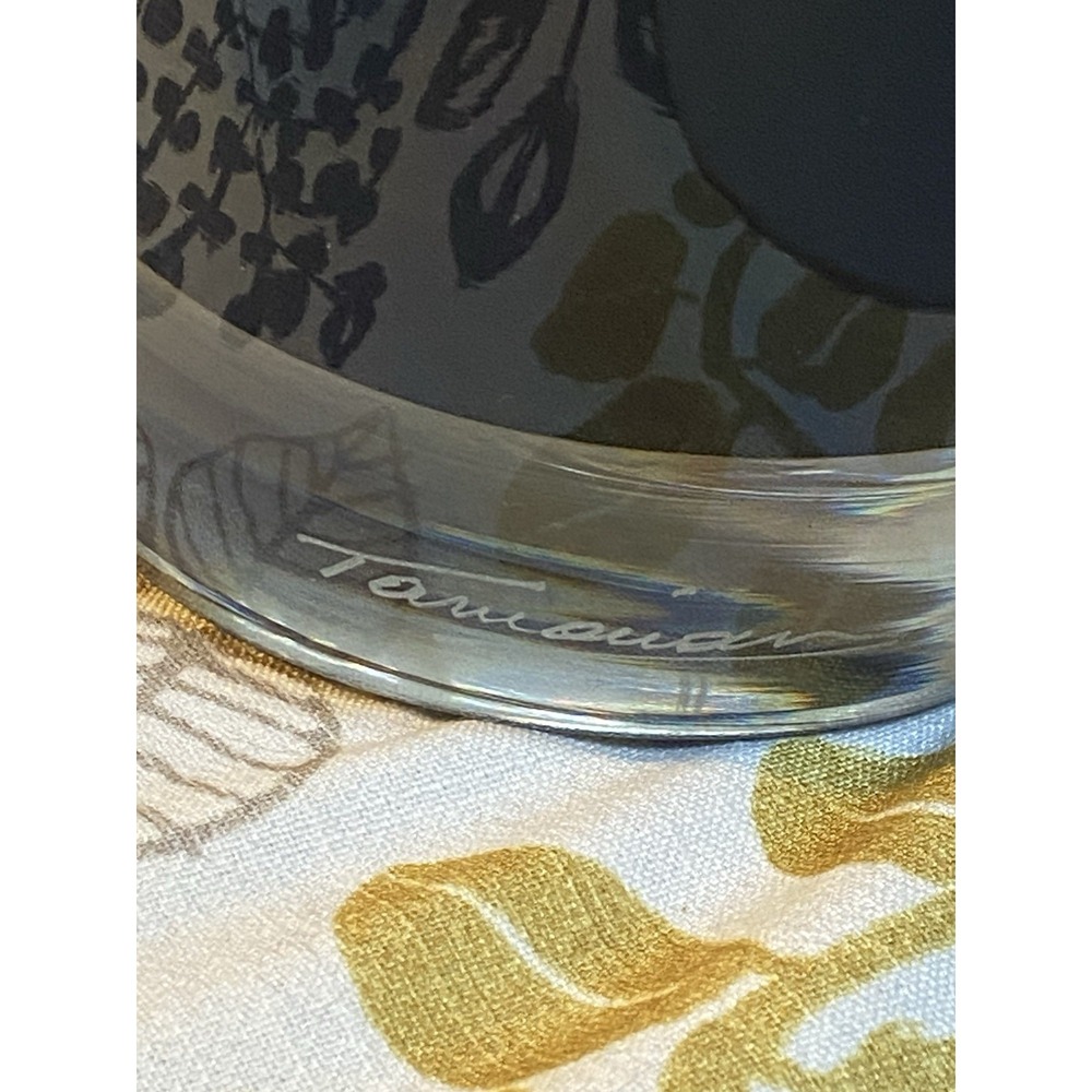 Ion Tamaian Signed Romanian Art Glass Vase 21" Amethyst Clear Loops MCM Rare - Picture 13 of 17